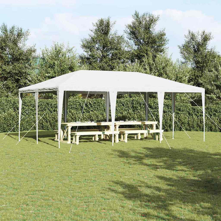 Party Tent Hvid 600 x 400 x 266 cm Polyethylen og stål