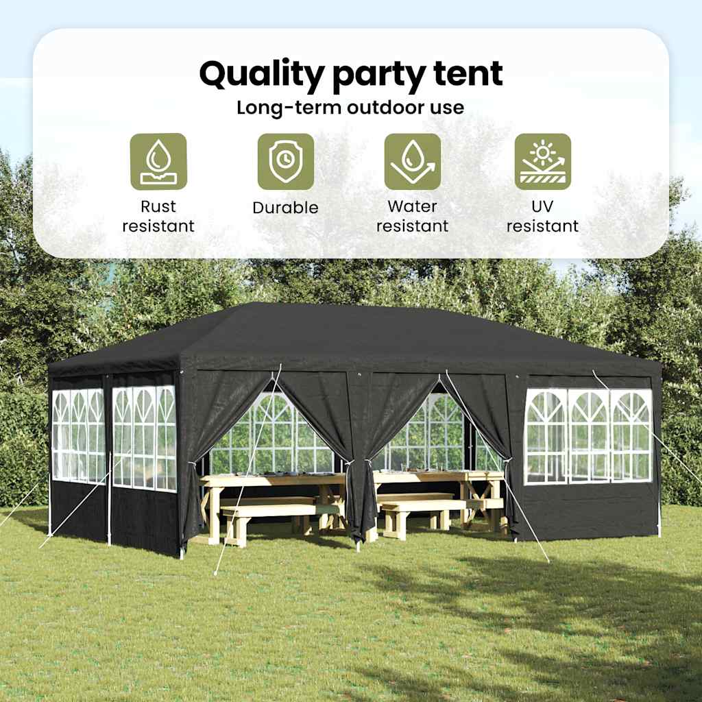 Party Tent Antracit 600 x 400 x 266 cm Polyethylen