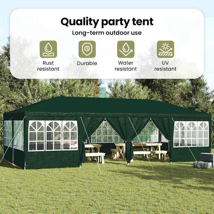 Party Tent Grøn 800 x 400 x 266 cm Polyethylen