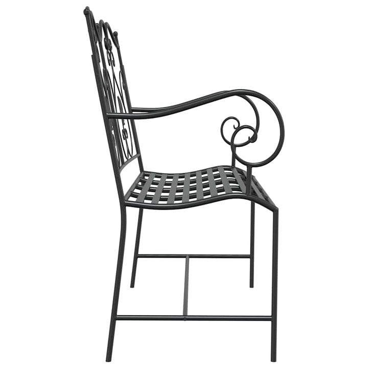 Havebænk Sort 104 x 54 x 93 cm Stål