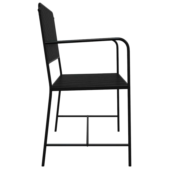 Havebænk 2 -Seater 103,5 x 51,5 x 90 cm Stål Sort