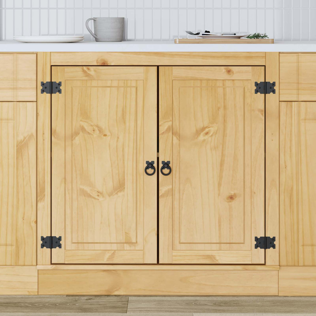 Kabinet SKI HonningBrun 80 x 46 x 81,5 cm Massiv fyrretræ