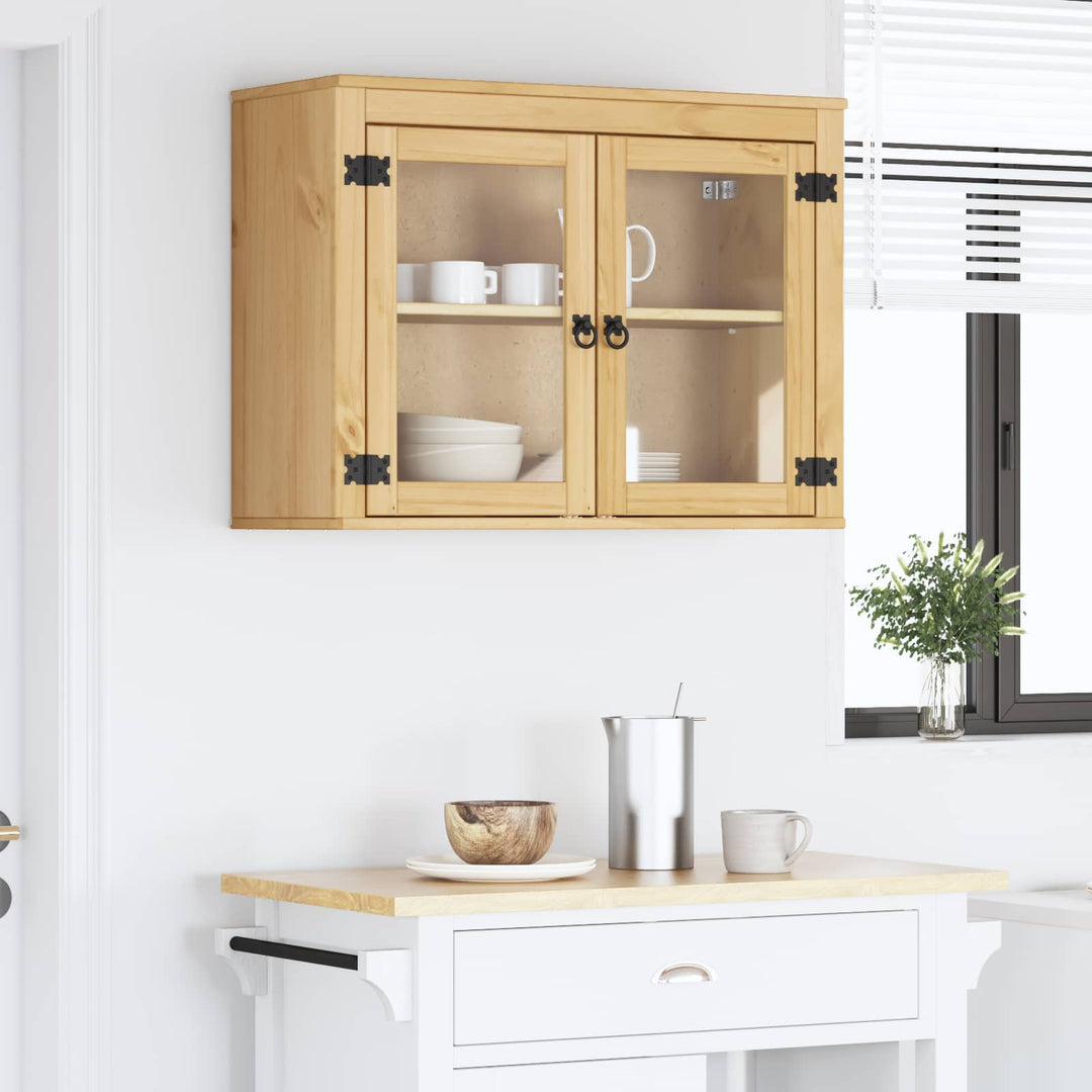Kabinet SKI HonningBrun 80 x 32 x 60 cm Massiv fyrretræ