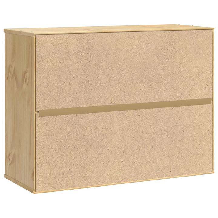 Kabinet SKI HonningBrun 80 x 32 x 60 cm Massiv fyrretræ