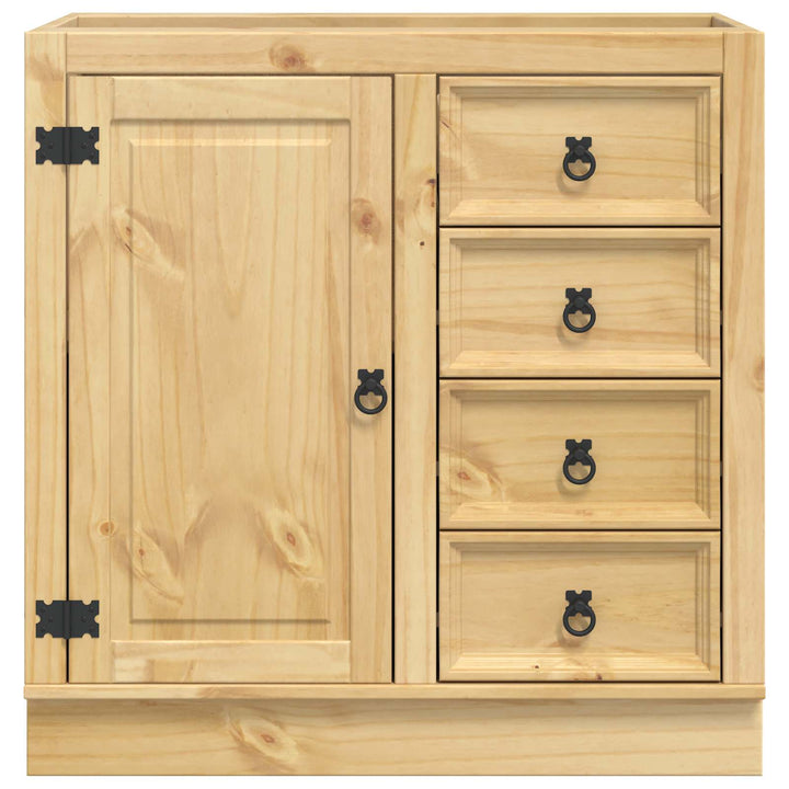 Kabinet SKI HonningBrun 80 x 46 x 81 cm Massiv fyrretræ