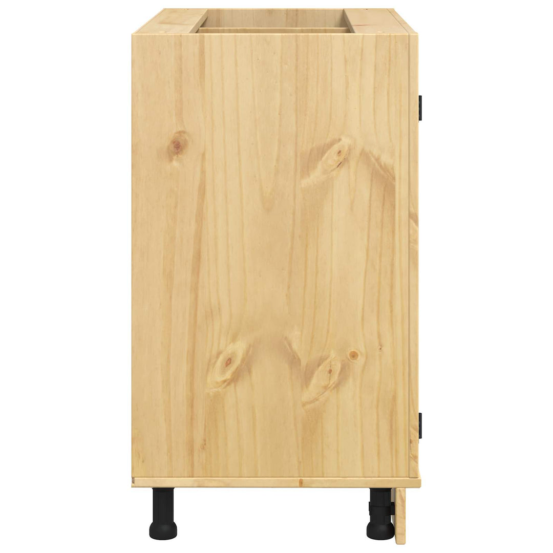Kabinet SKI HonningBrun 80 x 46 x 81 cm Massiv fyrretræ