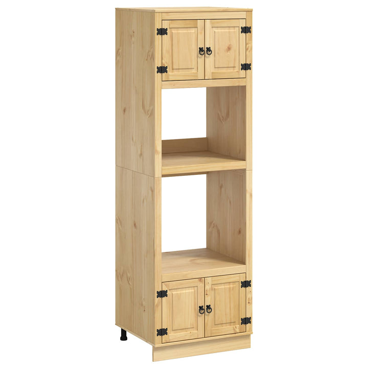 Kabinet SKI HonningBrun 66 x 58 x 207 cm Massiv fyrretræ