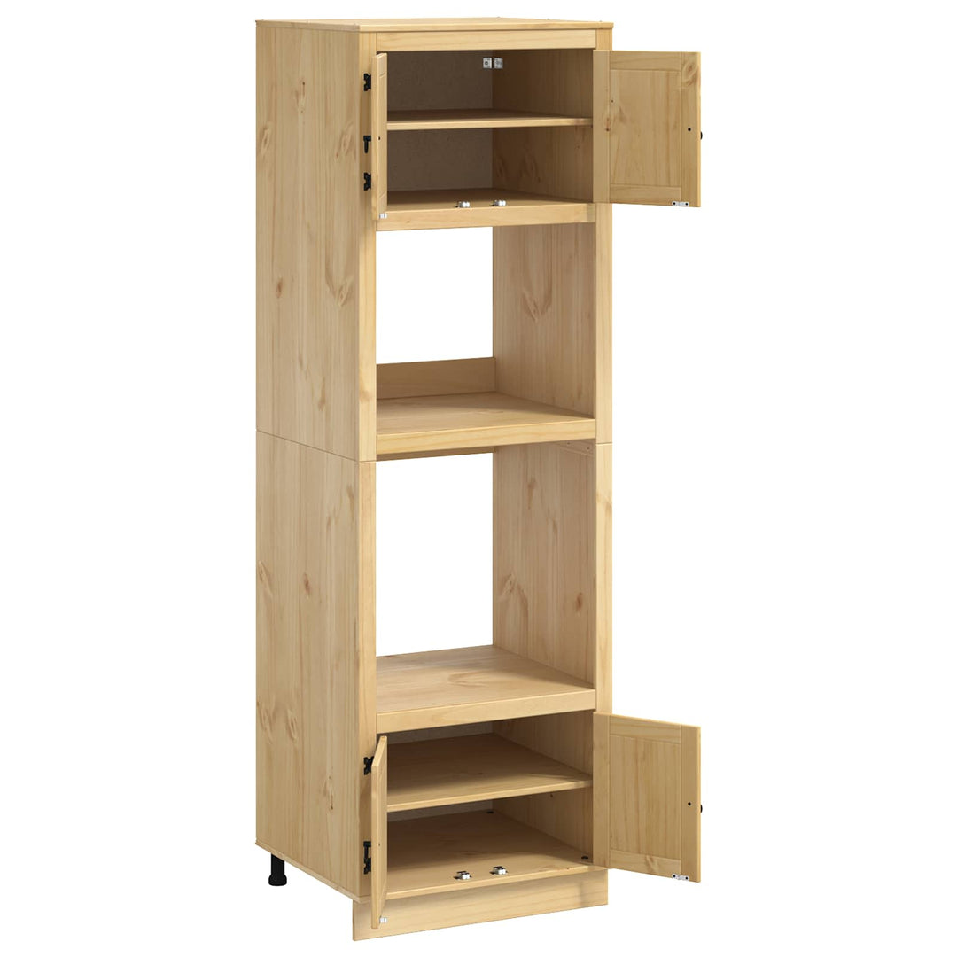 Kabinet SKI HonningBrun 66 x 58 x 207 cm Massiv fyrretræ