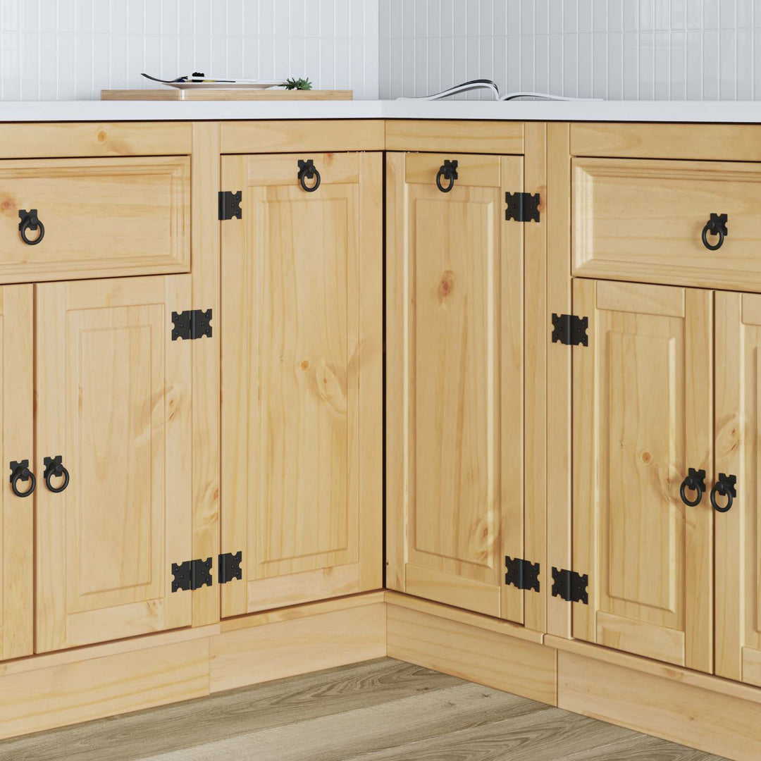 Kabinet SKI HonningBrun 80 x 80 x 81 cm Massiv fyrretræ