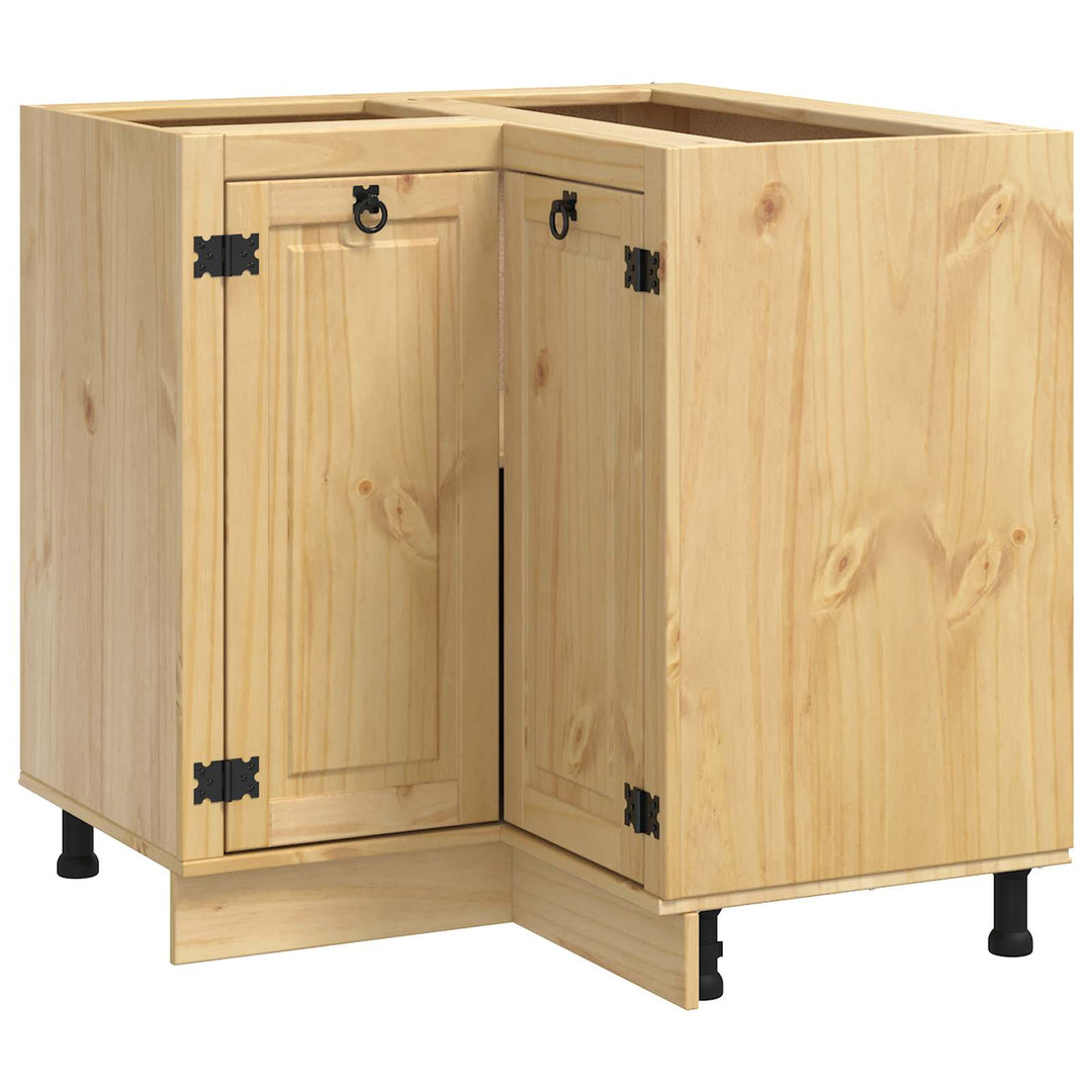 Kabinet SKI HonningBrun 80 x 80 x 81 cm Massiv fyrretræ