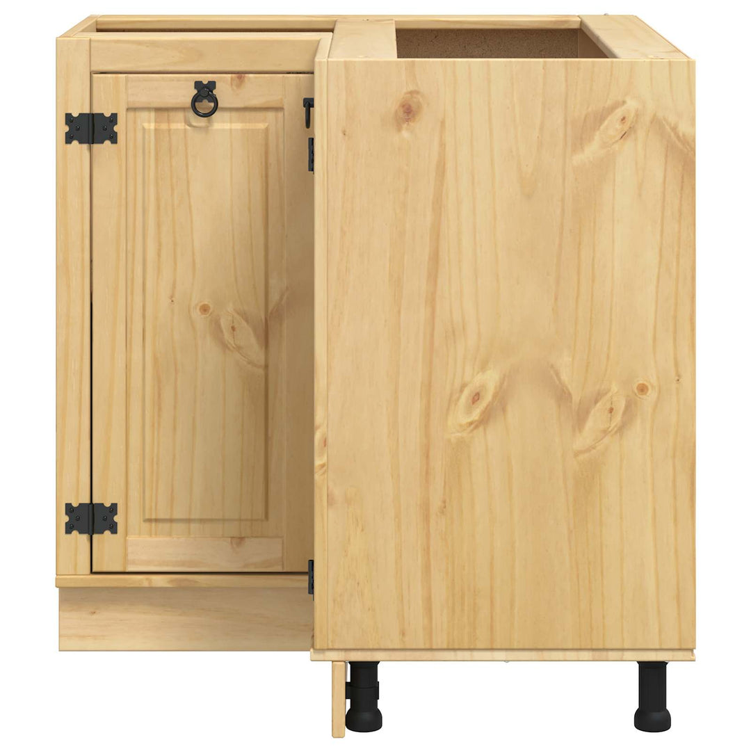 Kabinet SKI HonningBrun 80 x 80 x 81 cm Massiv fyrretræ