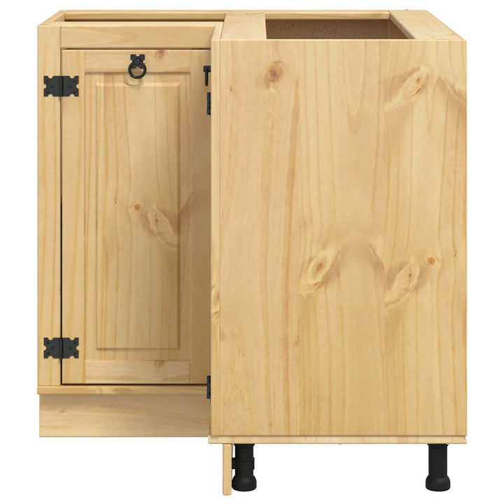 Kabinet SKI HonningBrun 80 x 80 x 81 cm Massiv fyrretræ