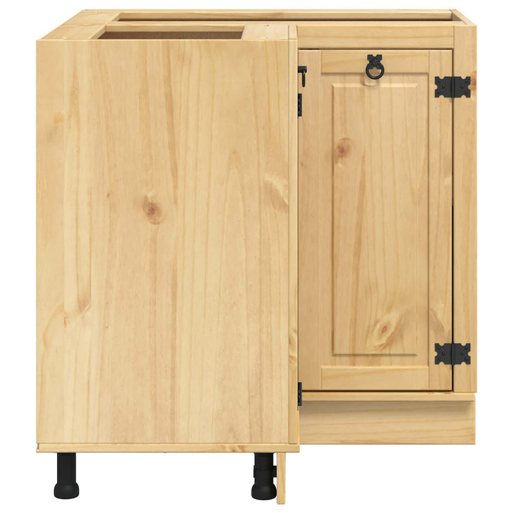 Kabinet SKI HonningBrun 80 x 80 x 81 cm Massiv fyrretræ