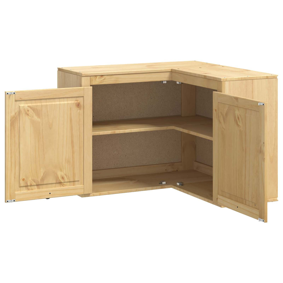Kabinet SKI HonningBrun 80 x 80 x 60 cm Massiv fyrretræ