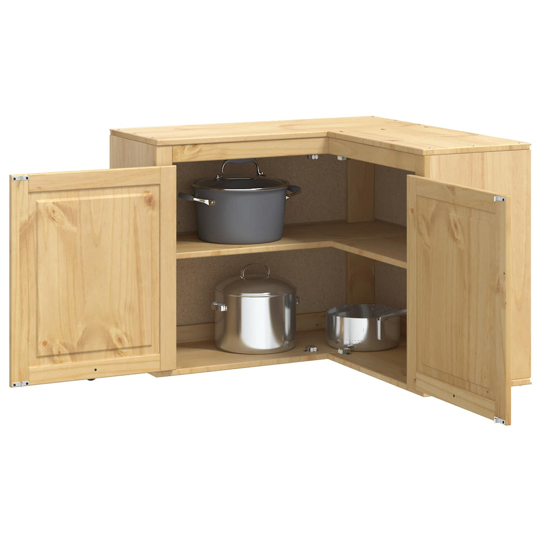 Kabinet SKI HonningBrun 80 x 80 x 60 cm Massiv fyrretræ
