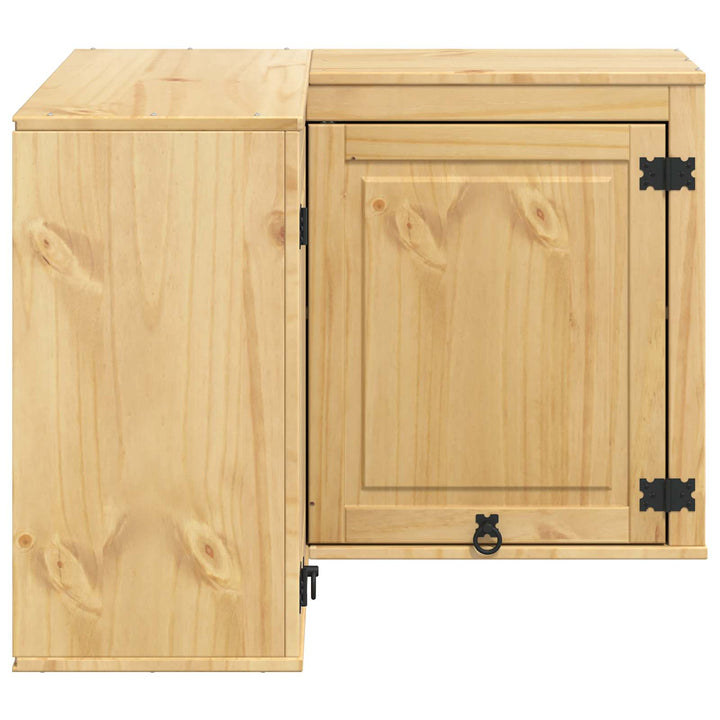 Kabinet SKI HonningBrun 80 x 80 x 60 cm Massiv fyrretræ