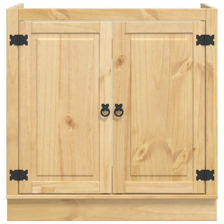Kabinet SKI HonningBrun 80 x 46 x 81 cm Massiv fyrretræ