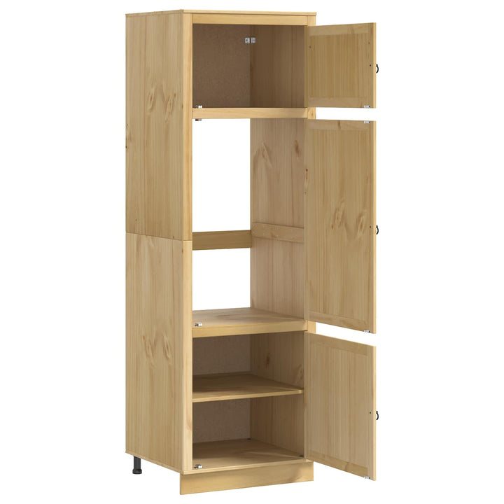 Kabinet SKI HonningBrun 66 x 58 x 207 cm Massiv fyrretræ