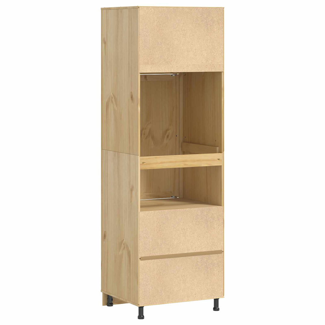 Kabinet SKI HonningBrun 66 x 58 x 207 cm Massiv fyrretræ