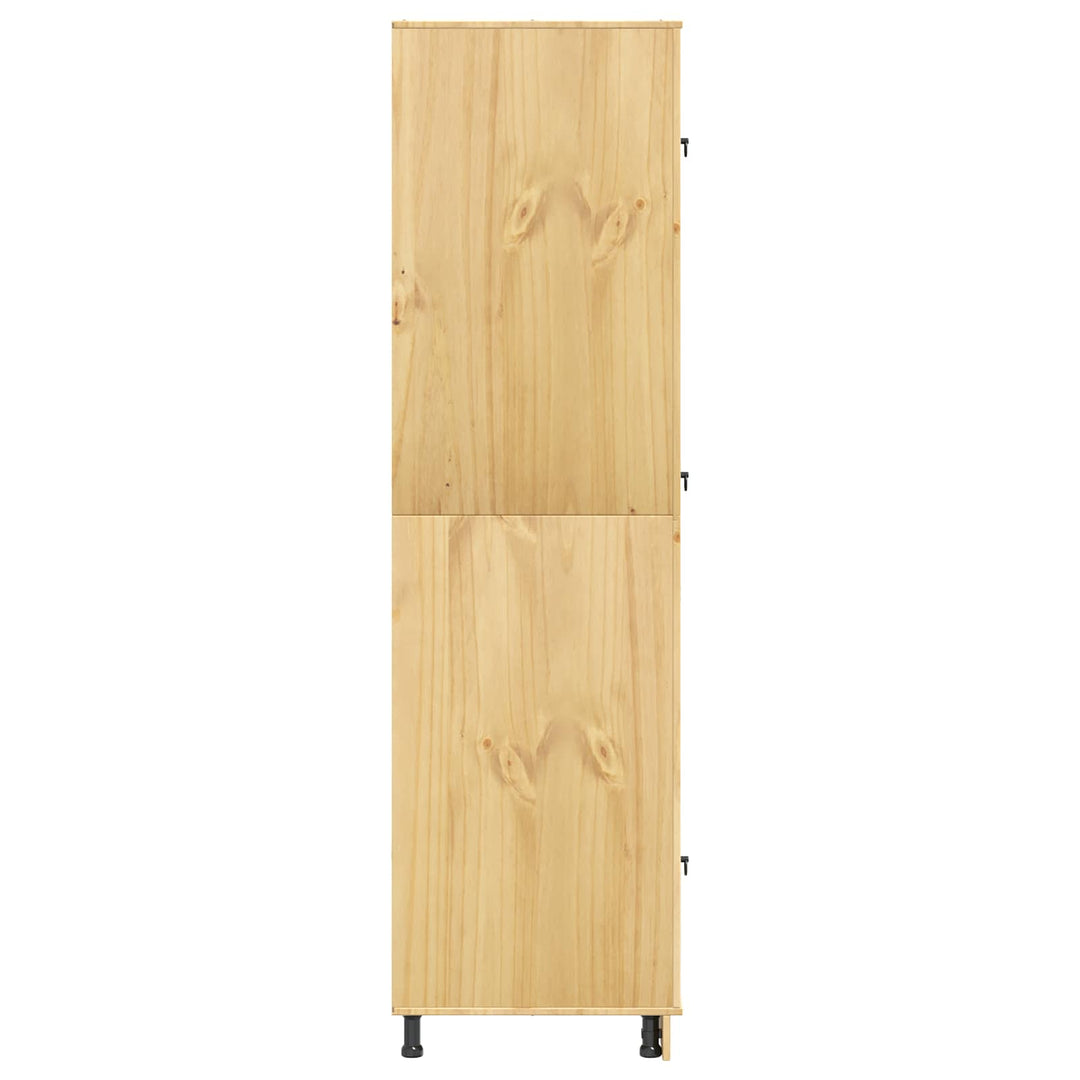 Kabinet SKI HonningBrun 66 x 58 x 207 cm Massiv fyrretræ