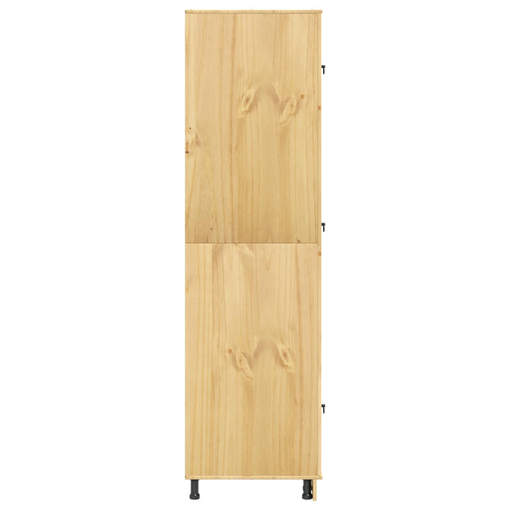 Kabinet SKI HonningBrun 66 x 58 x 207 cm Massiv fyrretræ