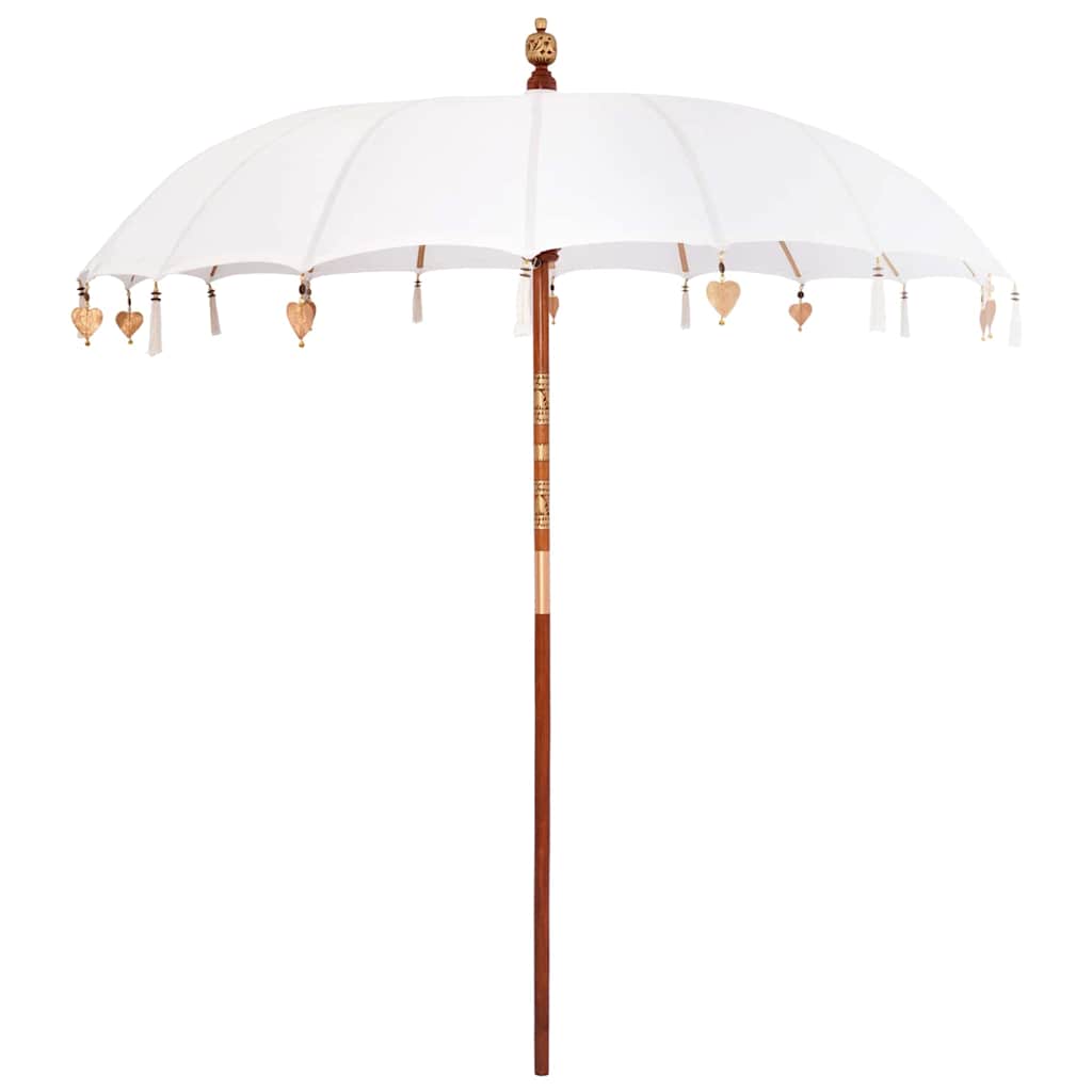 Balinesisk Parasol Creme 220 x 220 x 260 cm