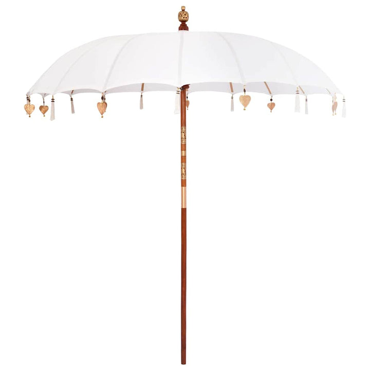 Balinesisk Parasol Creme 220 x 220 x 260 cm