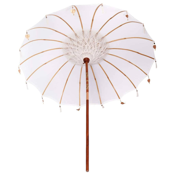 Balinesisk Parasol Creme 220 x 220 x 260 cm