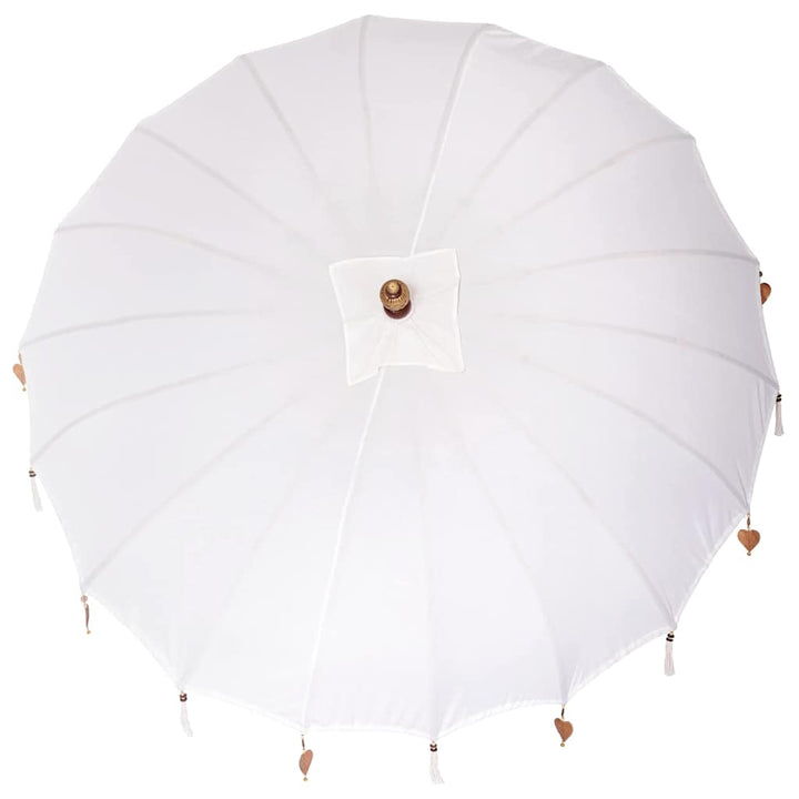 Balinesisk Parasol Creme 220 x 220 x 260 cm