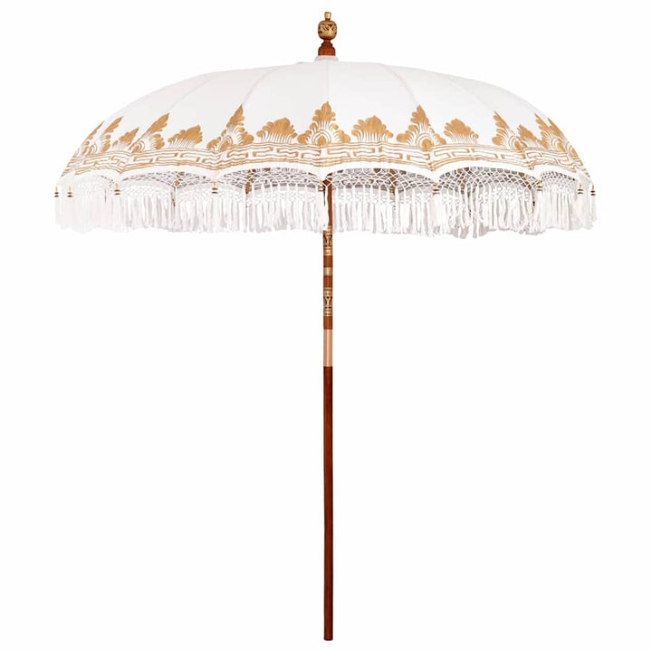 Balinesisk Parasol Creme 215 x 215 x 260 cm