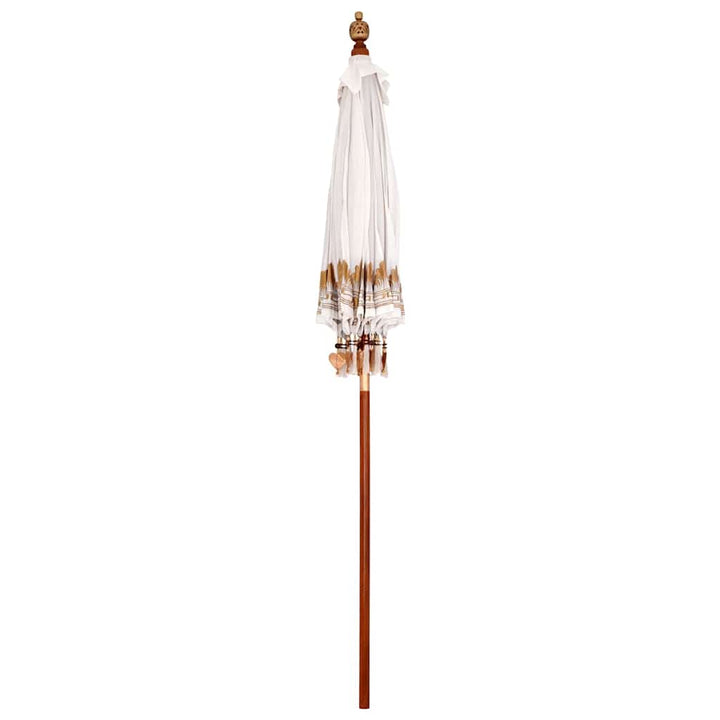 Balinesisk Parasol Creme 185 x 185 x 260 cm