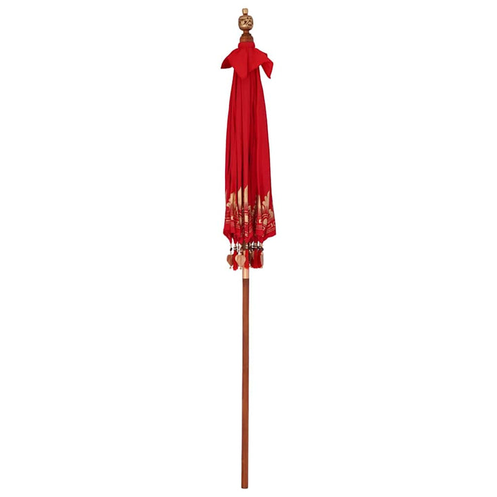 Balinesisk Parasol Rød 185 x 185 x 260 cm