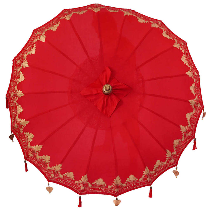 Balinesisk Parasol Rød 185 x 185 x 260 cm