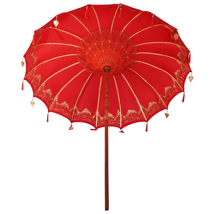 Balinesisk Parasol Rød 215 x 215 x 260 cm