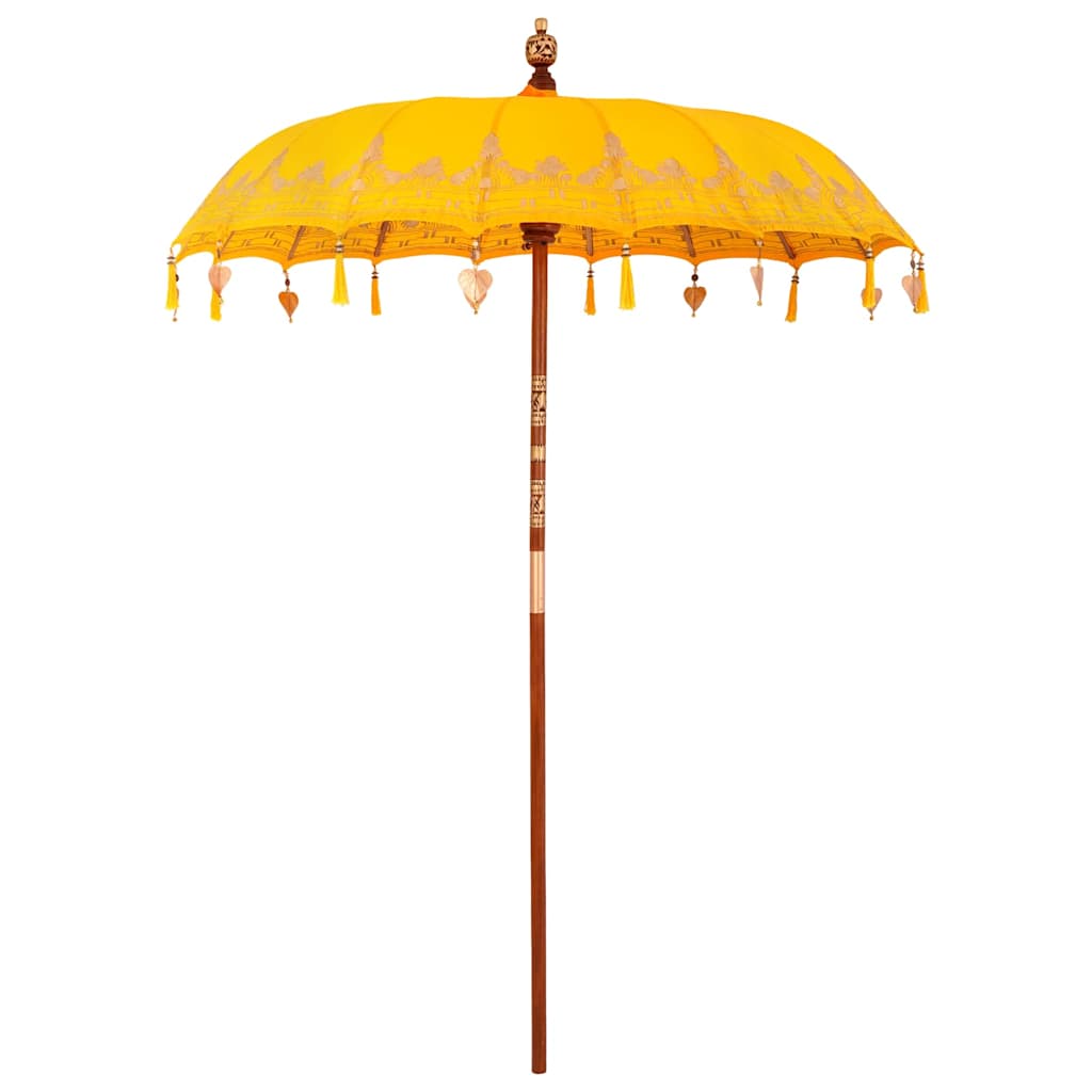 Balinesisk Parasol Gul 185 x 185 x 260 cm