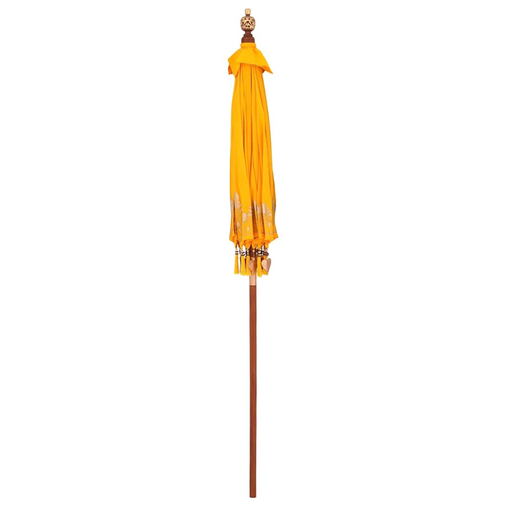 Balinesisk Parasol Gul 185 x 185 x 260 cm