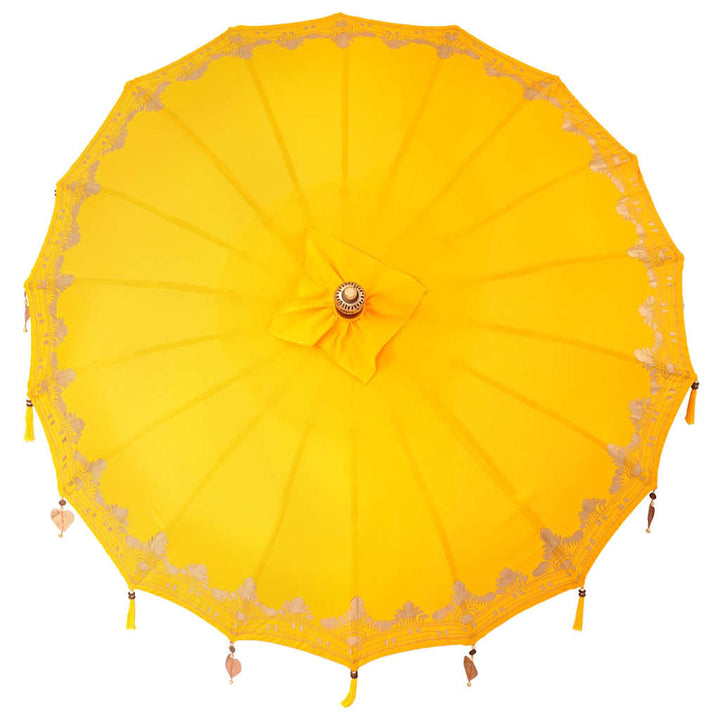 Balinesisk Parasol Gul 185 x 185 x 260 cm