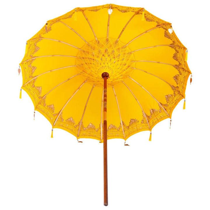 Balinesisk Parasol Gul 215 x 215 x 260 cm