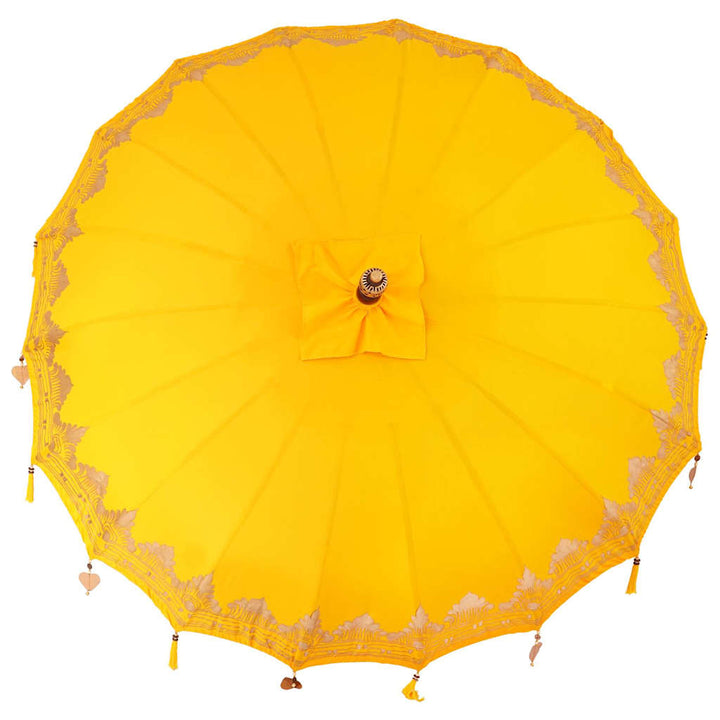 Balinesisk Parasol Gul 215 x 215 x 260 cm