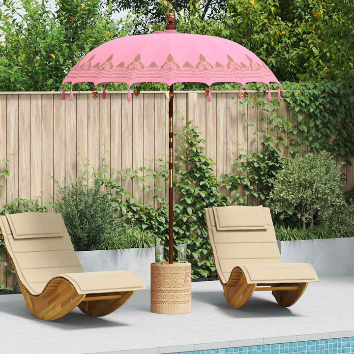 Balinesisk Parasol Lyserød 185 x 185 x 260 cm