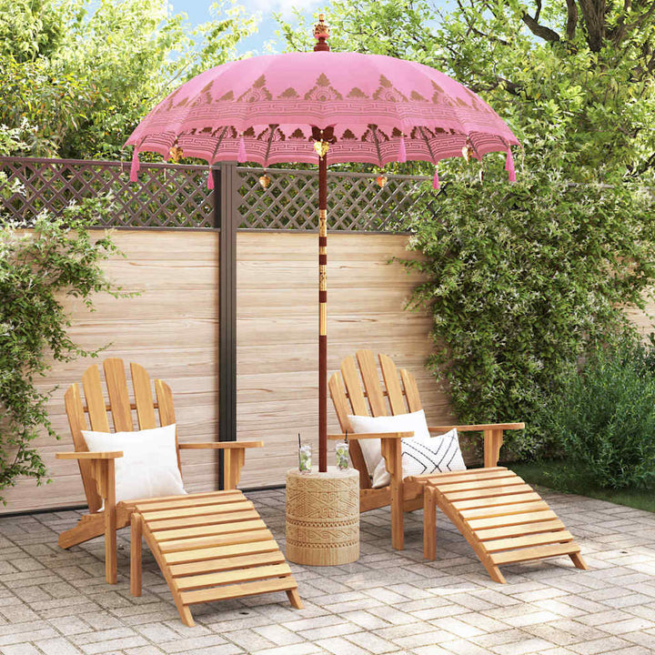 Balinesisk Parasol Lyserød 185 x 185 x 260 cm