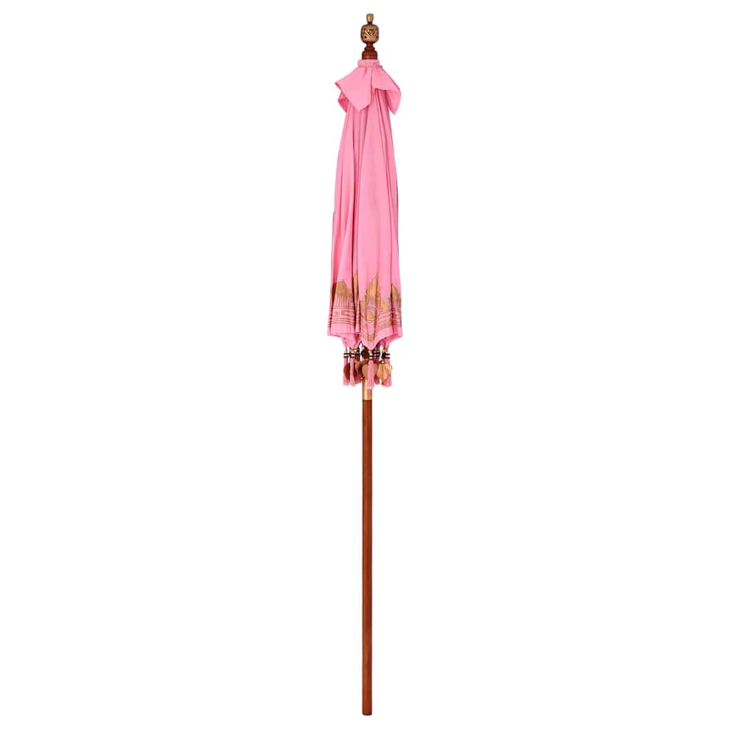 Balinesisk Parasol Lyserød 185 x 185 x 260 cm