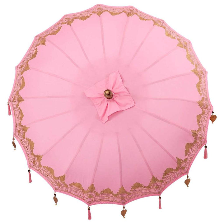 Balinesisk Parasol Lyserød 185 x 185 x 260 cm