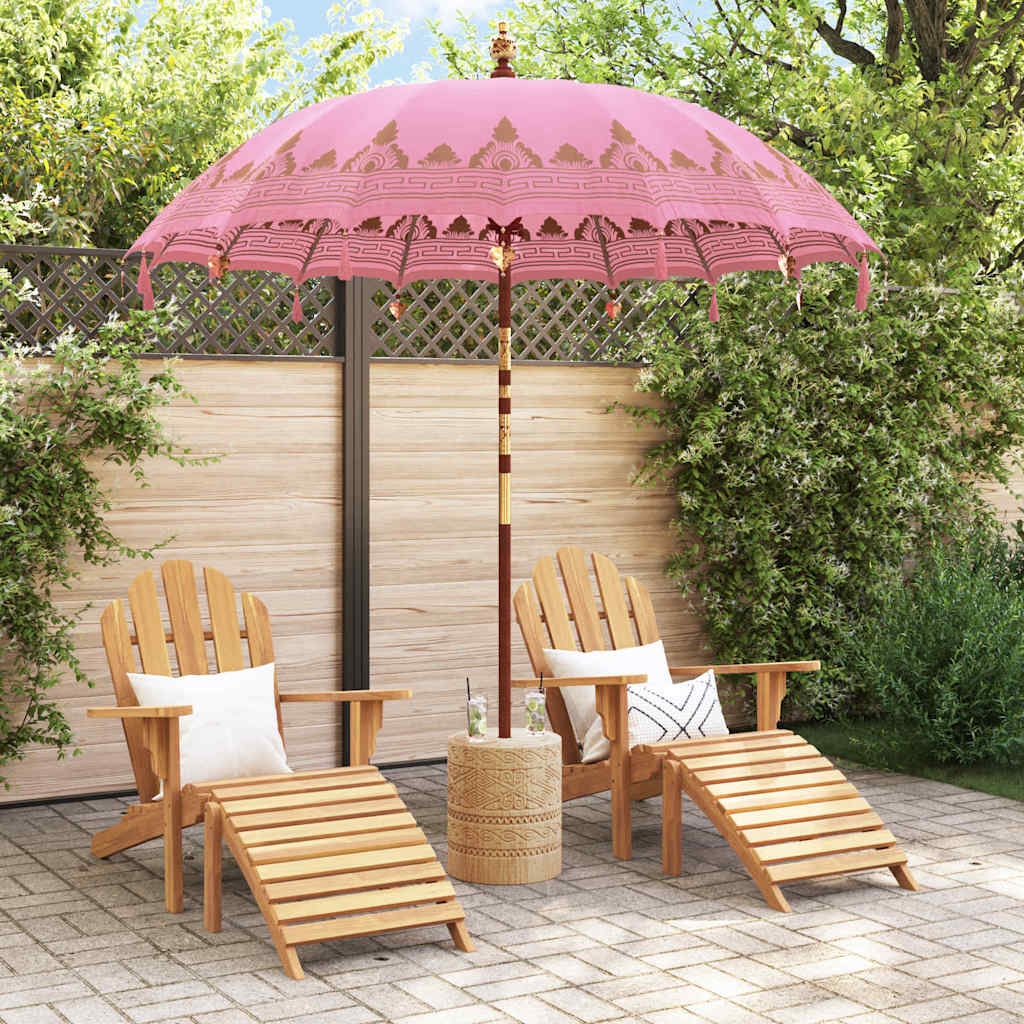 Balinesisk Parasol Lyserød 215 x 215 x 260 cm
