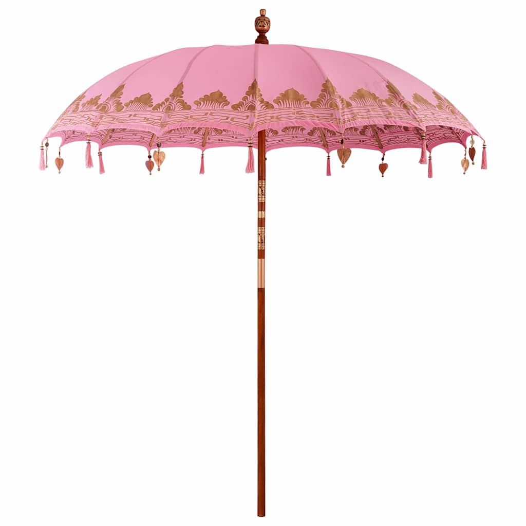 Balinesisk Parasol Lyserød 215 x 215 x 260 cm