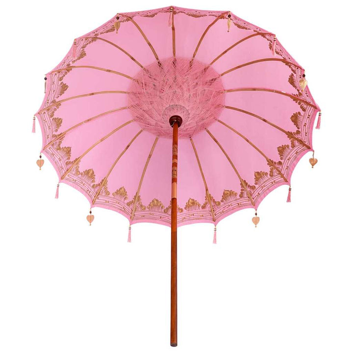 Balinesisk Parasol Lyserød 215 x 215 x 260 cm