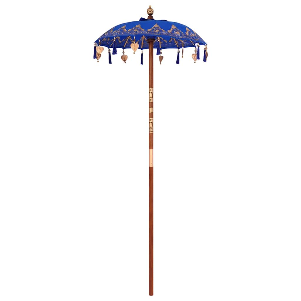Balinesisk Parasol Blå 125 x 125 x 260 cm