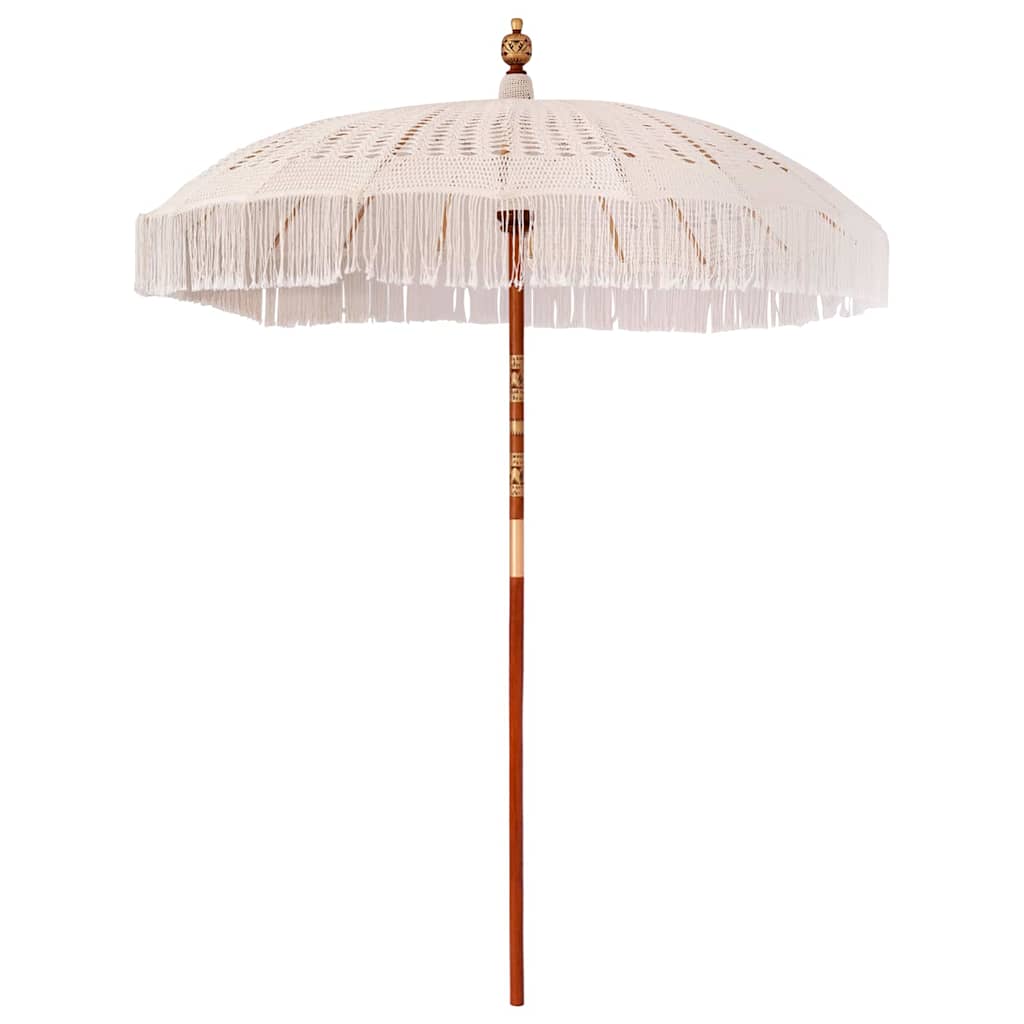 Makrame Parasol Creme 190 x 190 x 260 cm