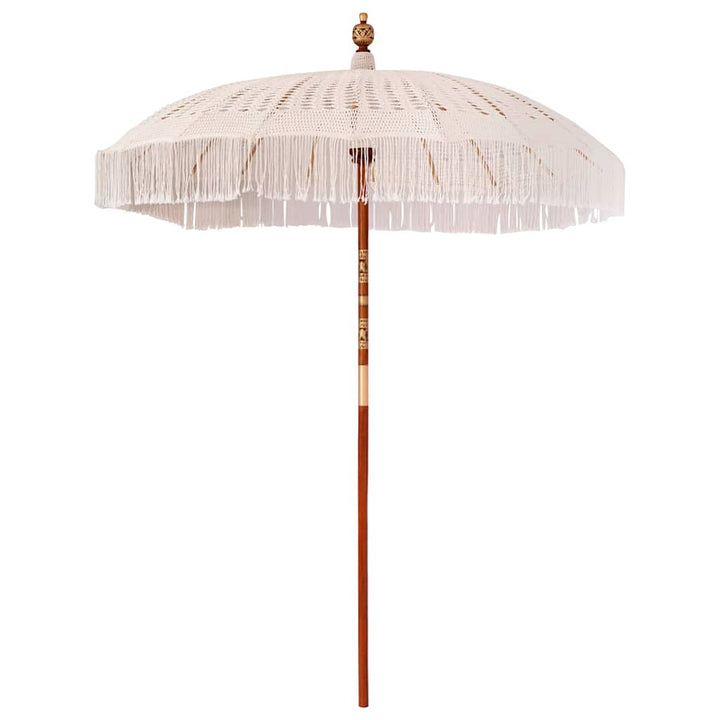 Makrame Parasol Creme 190 x 190 x 260 cm