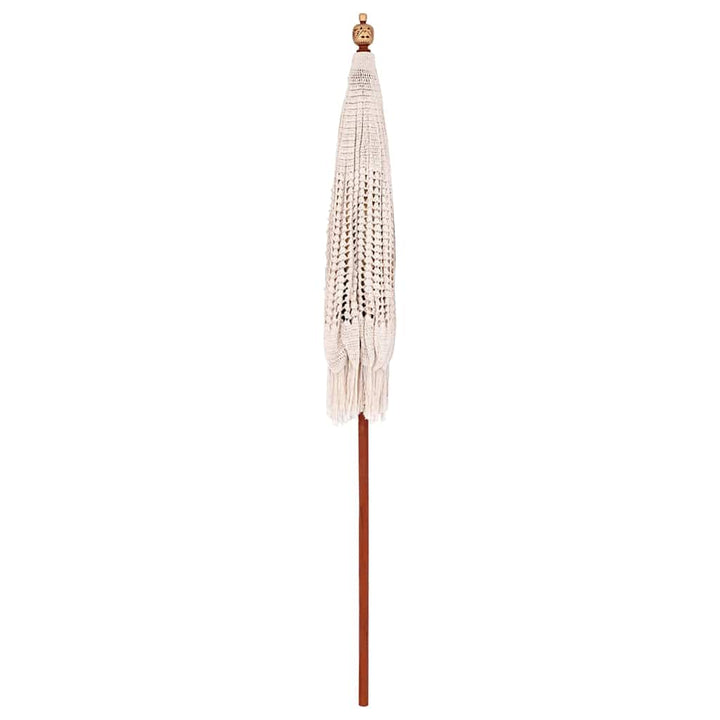 Makrame Parasol Creme 190 x 190 x 260 cm